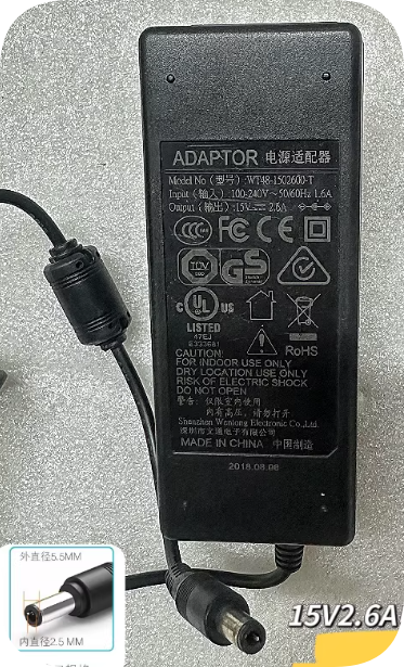 *Brand NEW* 15V 2.6A AC ADAPTER Foega Electronic Piano Charger Cable WT48-1502600-T Powe