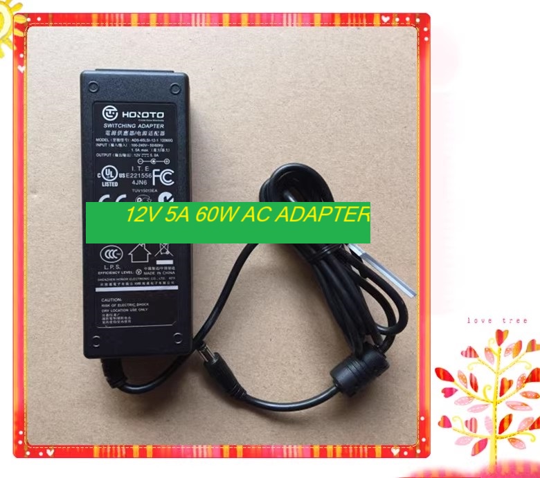 *Brand NEW* 12V 5A 60W AC ADAPTER HONOR ADS-65LSI-12-1 12060G Power Supply