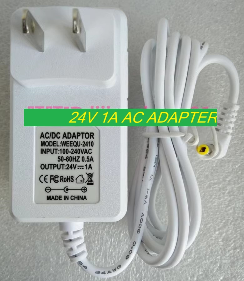 *Brand NEW*C500 WEEQU-2410 24V 1A AC ADAPTER Power Supply