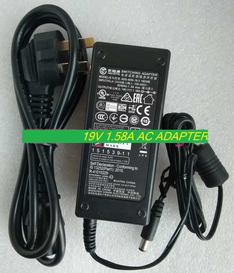 *Brand NEW*ADS-40SI-19-3 19030E HONOR 19V 1.58A AC ADAPTER Power Supply