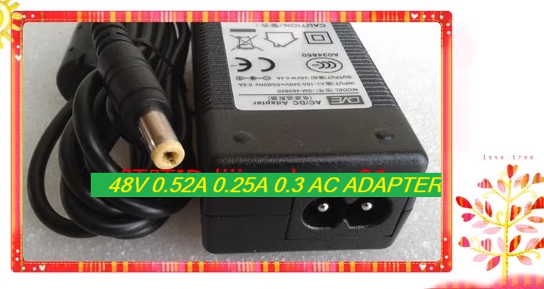 *Brand NEW*48V 0.52A 0.25A 0.3 AC ADAPTER GM-480040 ARUBA MSA1K-2510A ap Power Supply