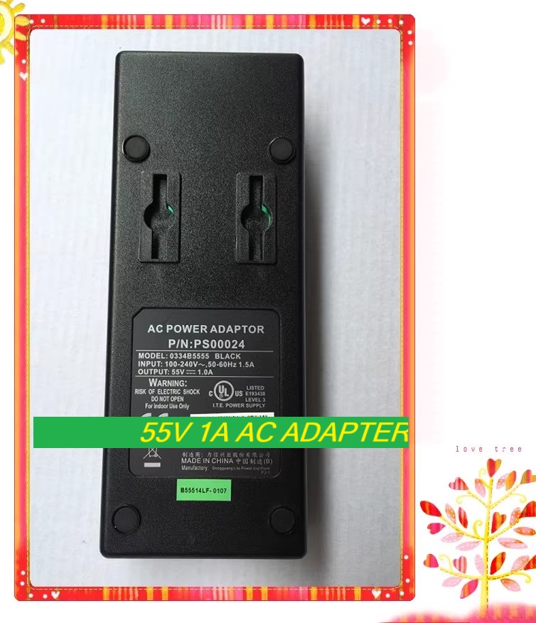 *Brand NEW*UNIVERSAL LS 0334B5555 PS1065 PS00024 YCL 55V 1A AC ADAPTER Power Supply
