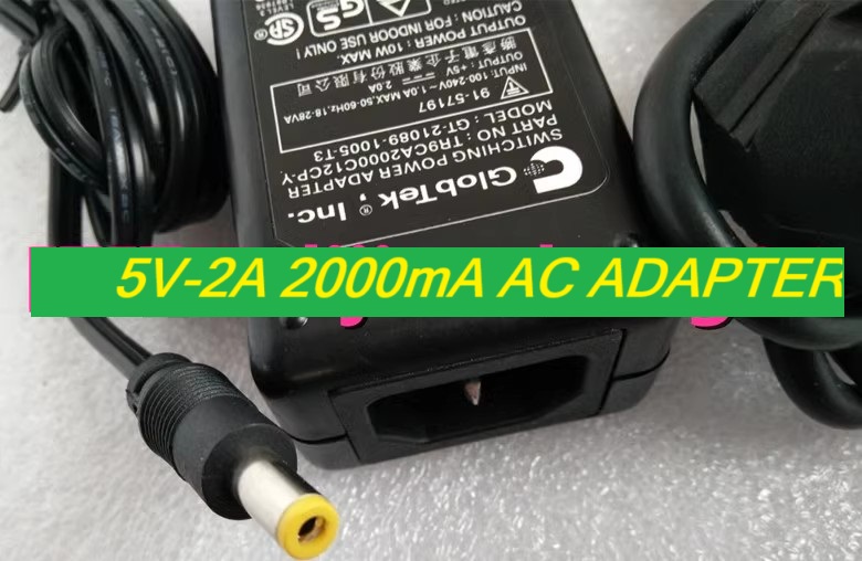 *Brand NEW*5V-2A 2000mA AC ADAPTER GlobTek GT-21089-1005-T3 Power Supply