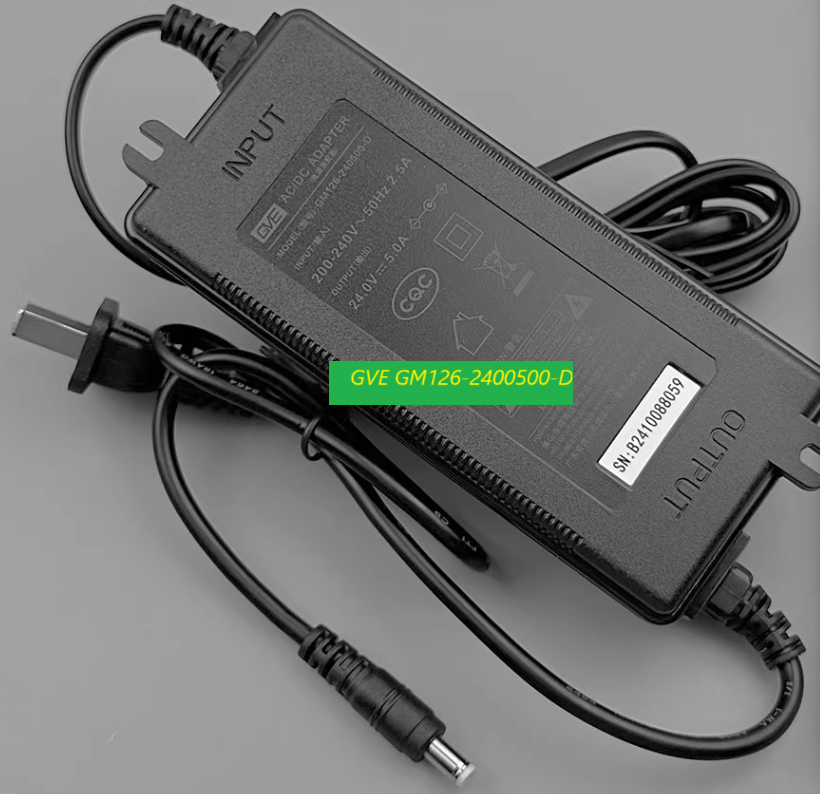 *Brand NEW*24V 5A 120W AC adapter GVE GM126-2400500-D Power Supply