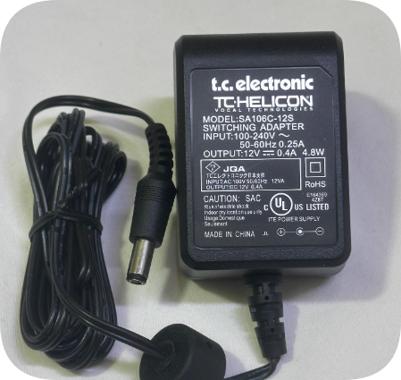 *Brand NEW*Original SA106C-12S power adapter TC-Helicon 12V 0.4A 4.8W charger cable with