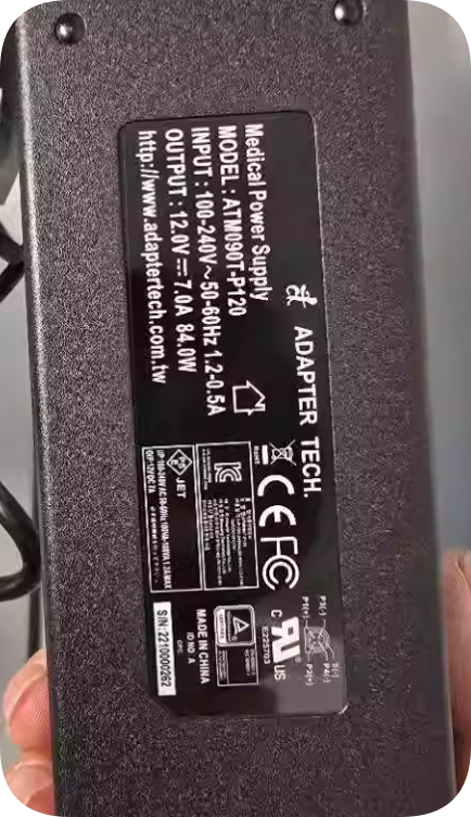 *Brand NEW*ATM090T-P120 Compatible with ADAPTER TECH 12.0V 7.0A 84.0 round four-pin powe