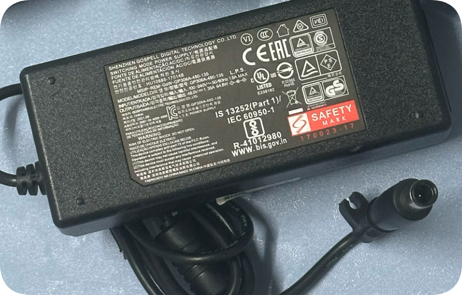 *Brand NEW*Replacement Power Adapter HU10585‑17014B GP306A‑480‑135 | 48 Volt 1.35A 64.8W