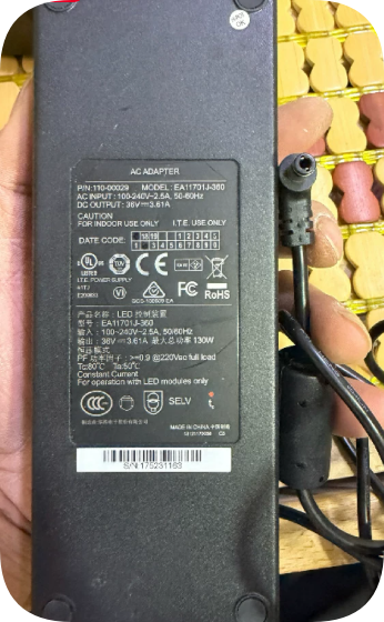 *Brand NEW* Compatible with Yisheng DC 36V 3.61A 130W power adapter (Model EA11701J-360,
