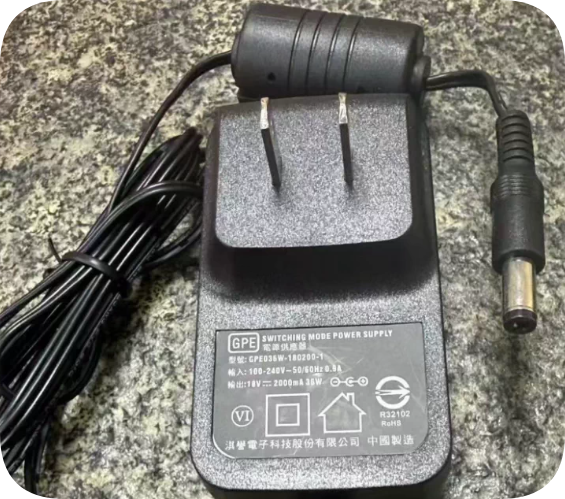 *Brand NEW* Genuine GPE 18V 2A Wall-Plug Power Adapter 5.5x2.1mm Round Connector Model G
