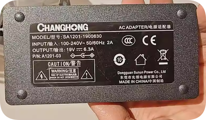 *Brand NEW*SA1201-1900630 Changhong K3 Smart Projector Power Supply - Leading 19V 6.3A C