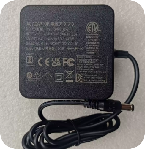 *Brand NEW*Intertek Model RYD910B480135V2 48V 1.35A Power Adapter with 5.5 x 1.7mm Conne *Brand NEW*Intertek Model RYD910B480135V2 48V 1.35A Power Adapter with 5.5 x 1.7mm Conne