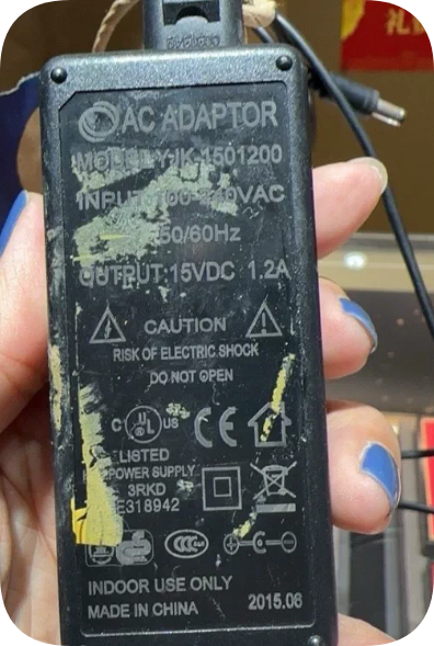 *Brand NEW*15V DC 1.2A Compatible with Model YJK-1501200 Power Adapter Center-Negative P *Brand NEW*15V DC 1.2A Compatible with Model YJK-1501200 Power Adapter Center-Negative P
